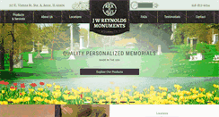 Desktop Screenshot of jwreynoldsmonuments.com